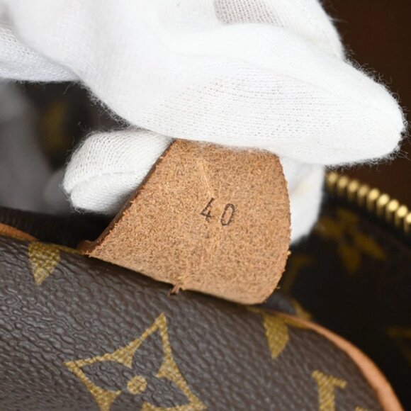 LOUIS VUITTON Speedy 40 Travel Hand Bag Monogram Leather Brown - Picture 12 of 14